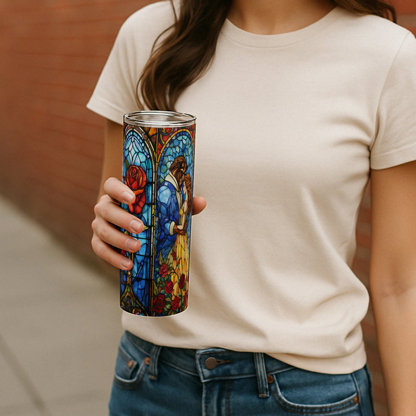 Beauty and the Beast - Stained Glass Classic