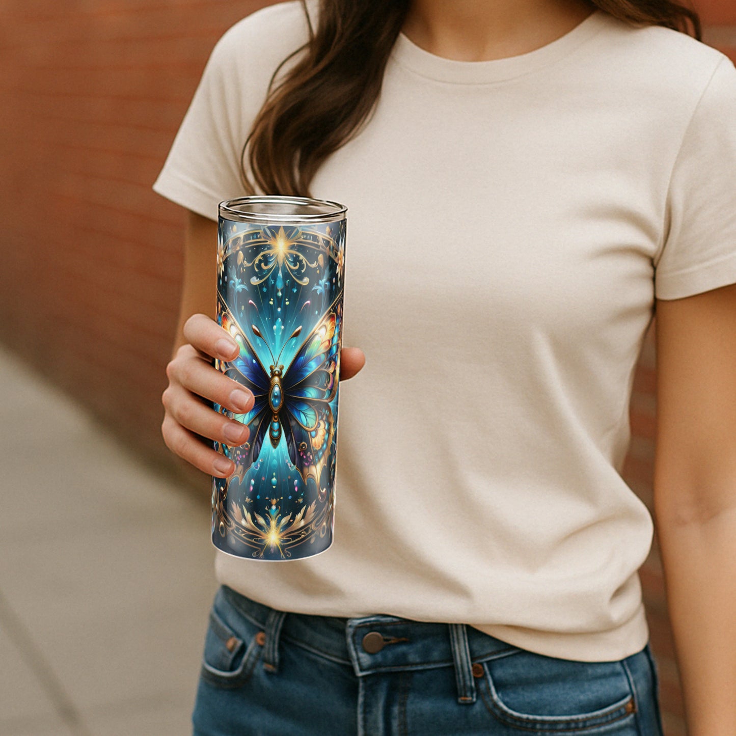 Elegant Stained Glass – “Celestielle” Tumbler