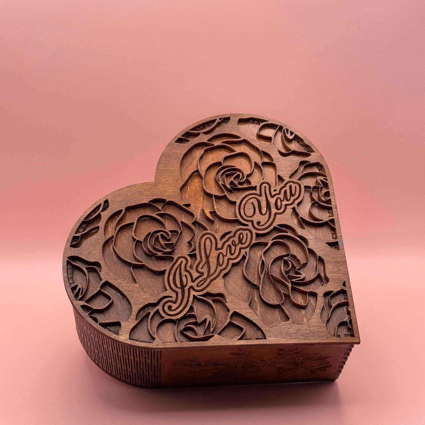 Handcrafted Heart-Shaped Keepsake Box – Floral Design