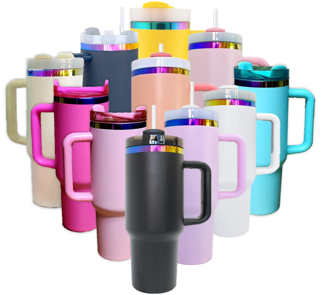 Engraved Powder Coated Tumblers