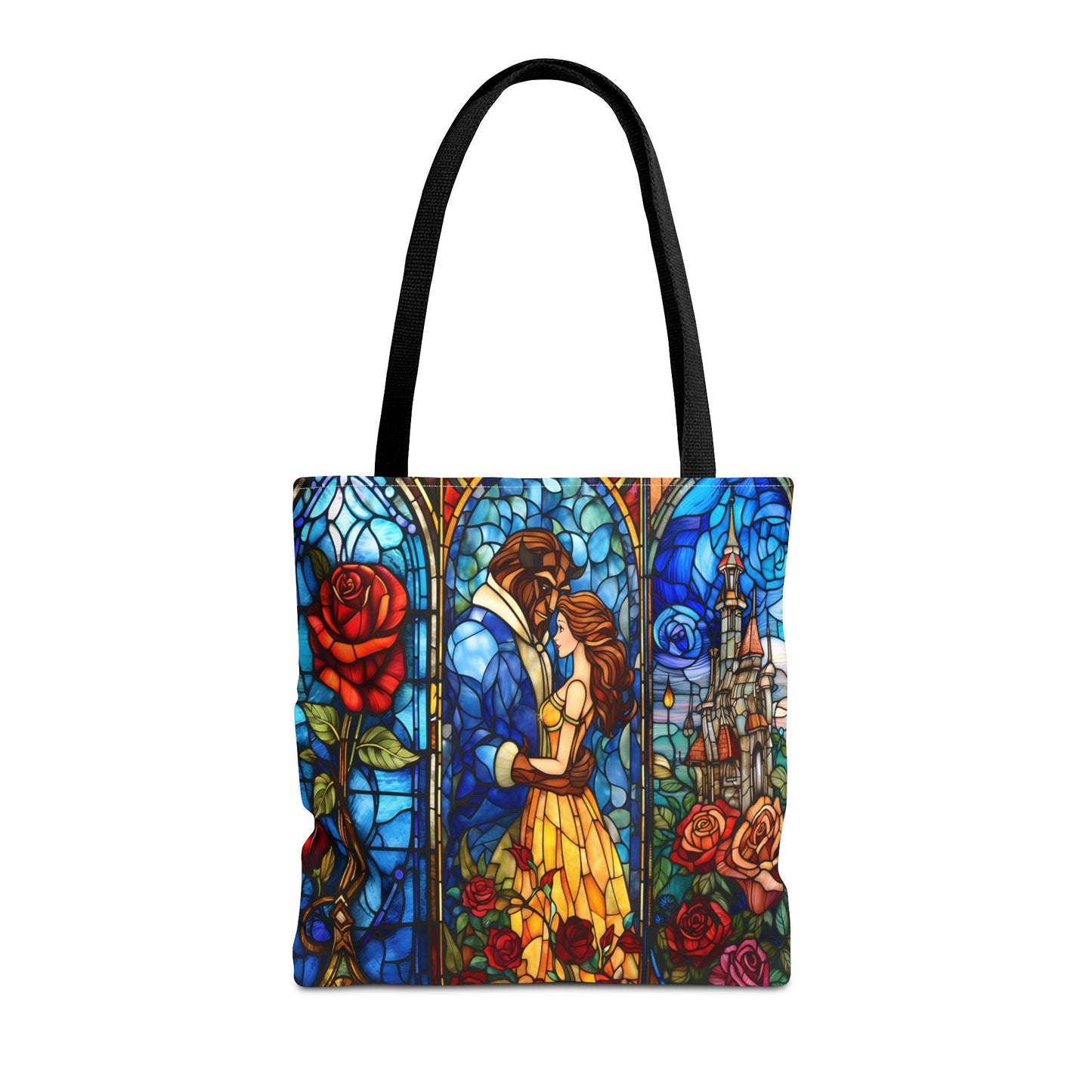Beauty and the Beast Stained Glass Tote