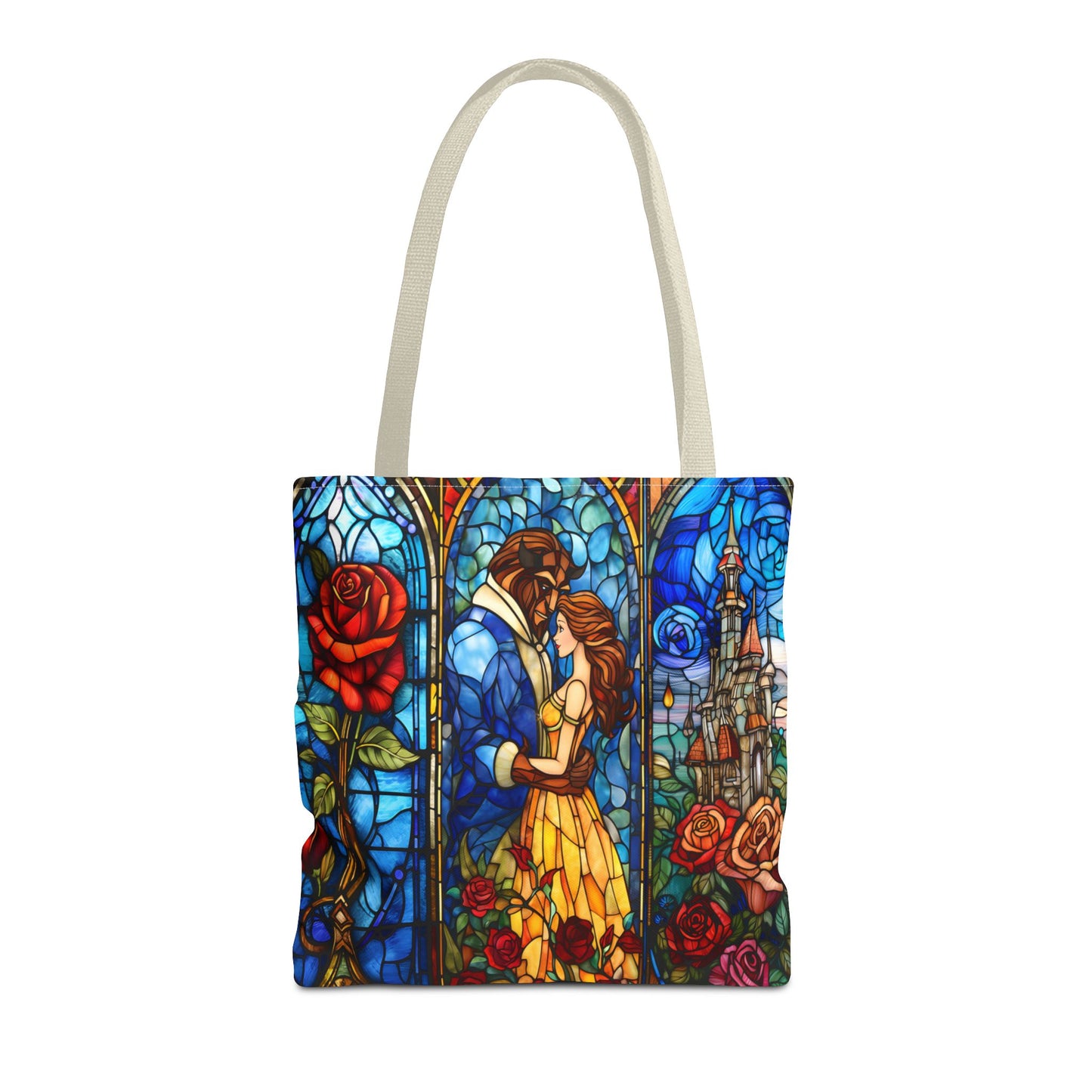 Beauty and the Beast Stained Glass Tote