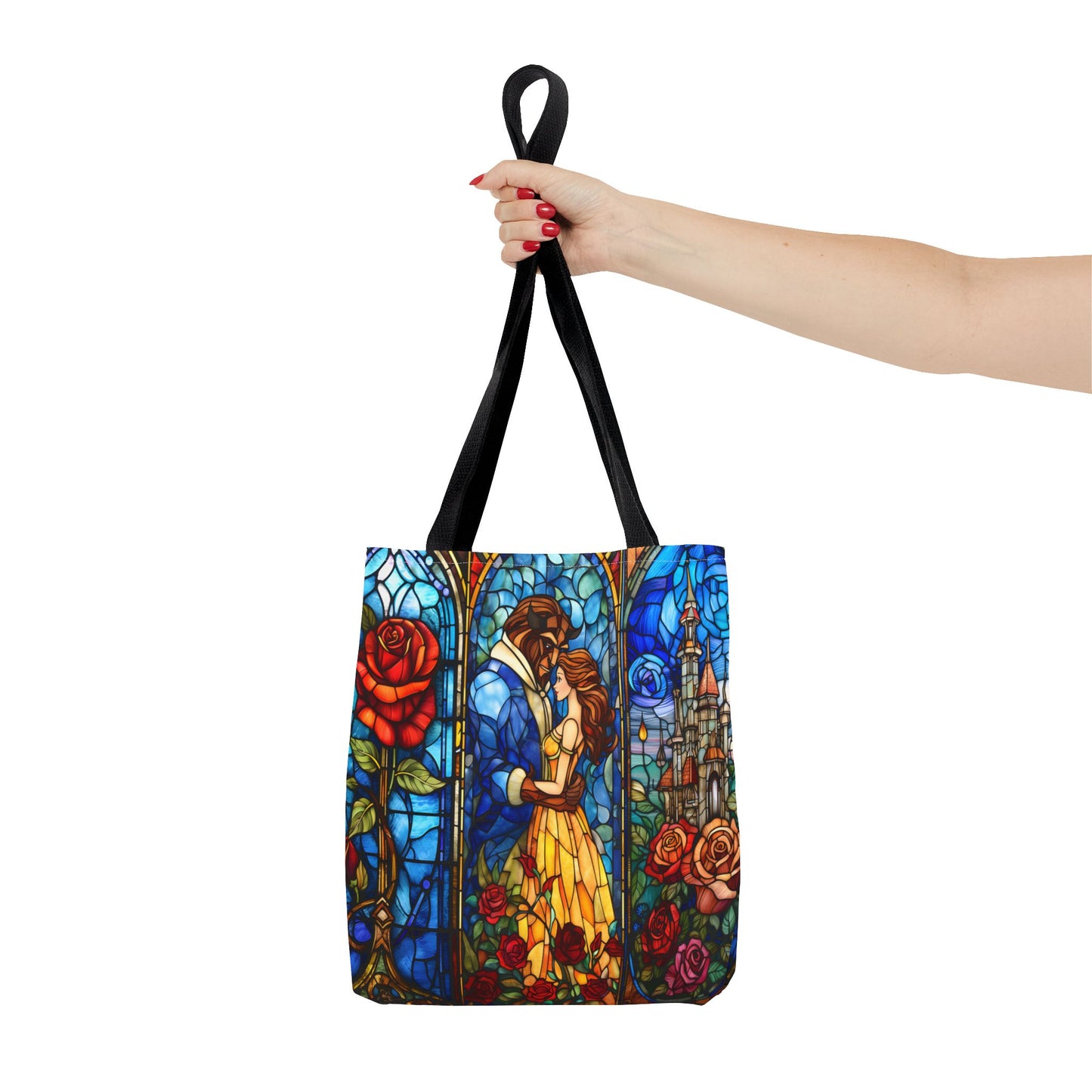 Beauty and the Beast Stained Glass Tote