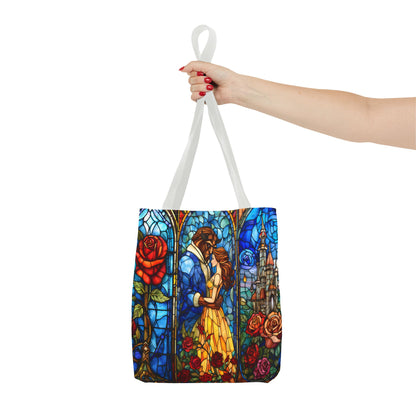 Beauty and the Beast Stained Glass Tote