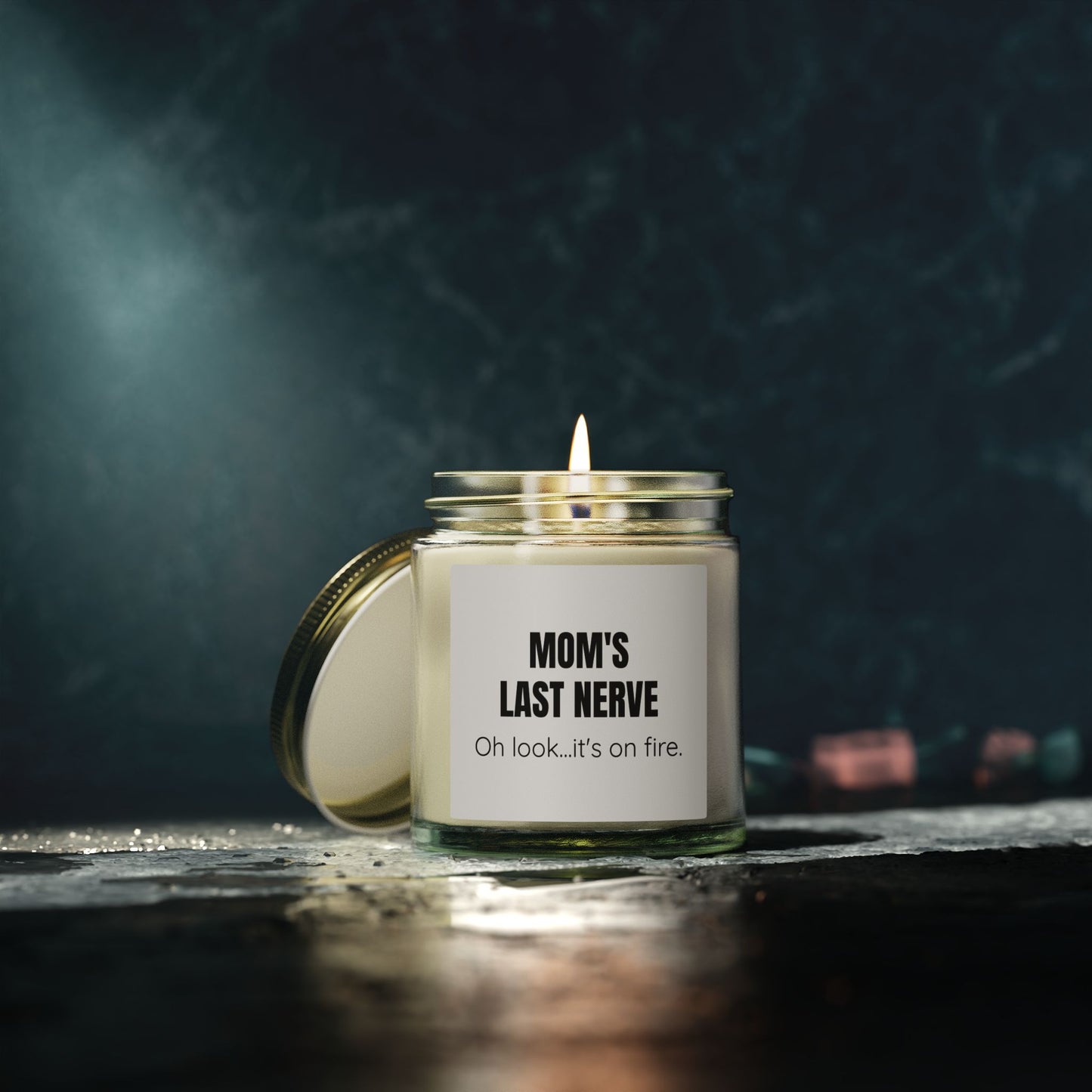 Mom's Last Nerve  - 9 Available Scents Novelty Jar Candle (4oz/9oz)