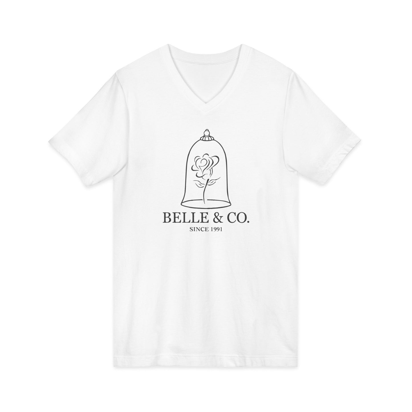 V-Neck Tee - Elegant Belle Princess Beauty and the Beast Shirt