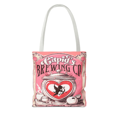 Cupid's Brewing Co Tote Bag - Distressed Vintage Design, Stylish & Practical Canvas Tote