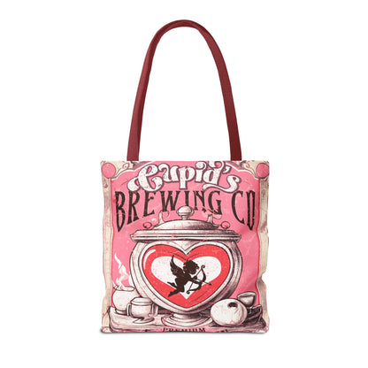 Cupid's Brewing Co Tote Bag - Distressed Vintage Design, Stylish & Practical Canvas Tote
