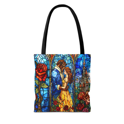 Beauty and the Beast Stained Glass Tote