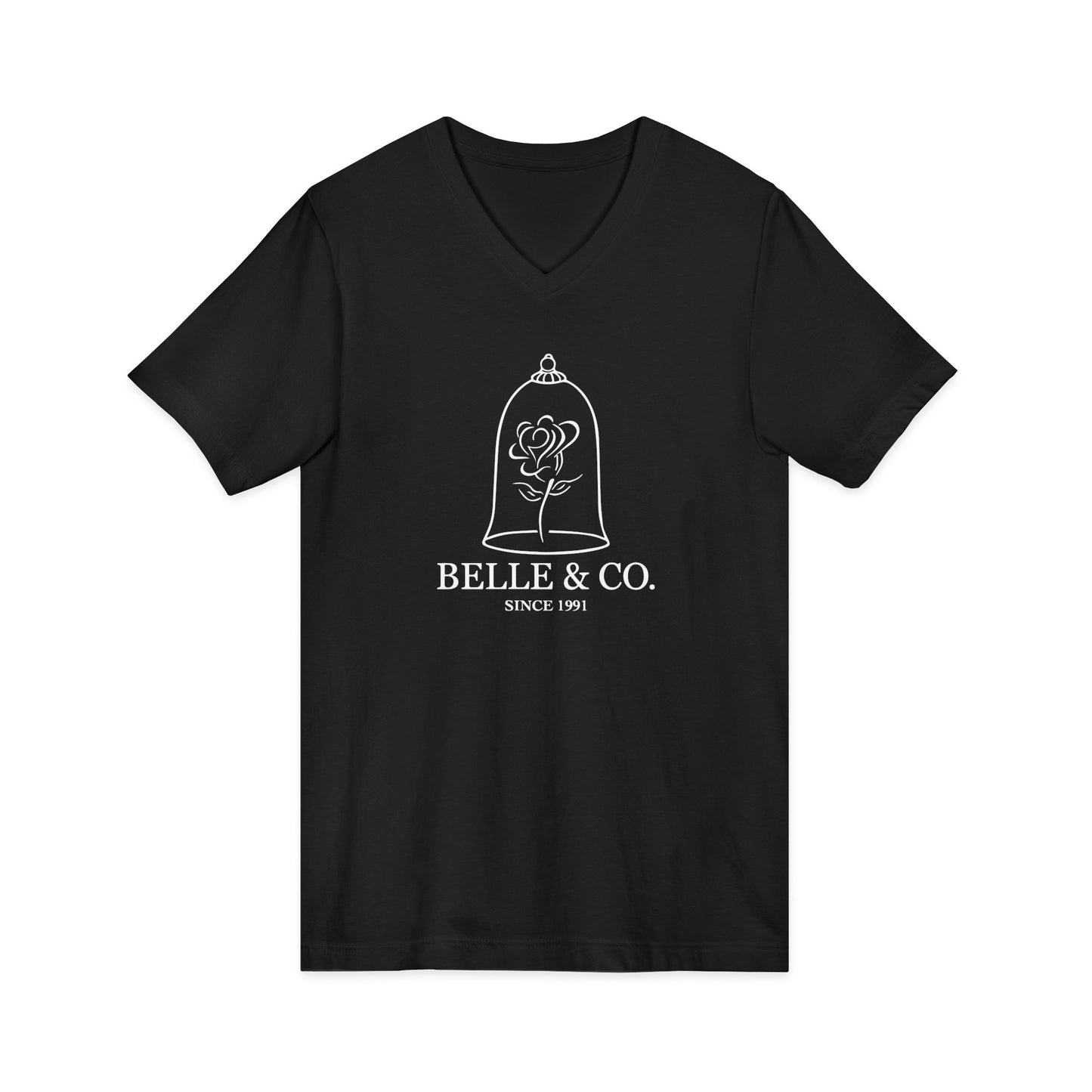 V-Neck Tee - Elegant Belle Princess Beauty and the Beast Shirt