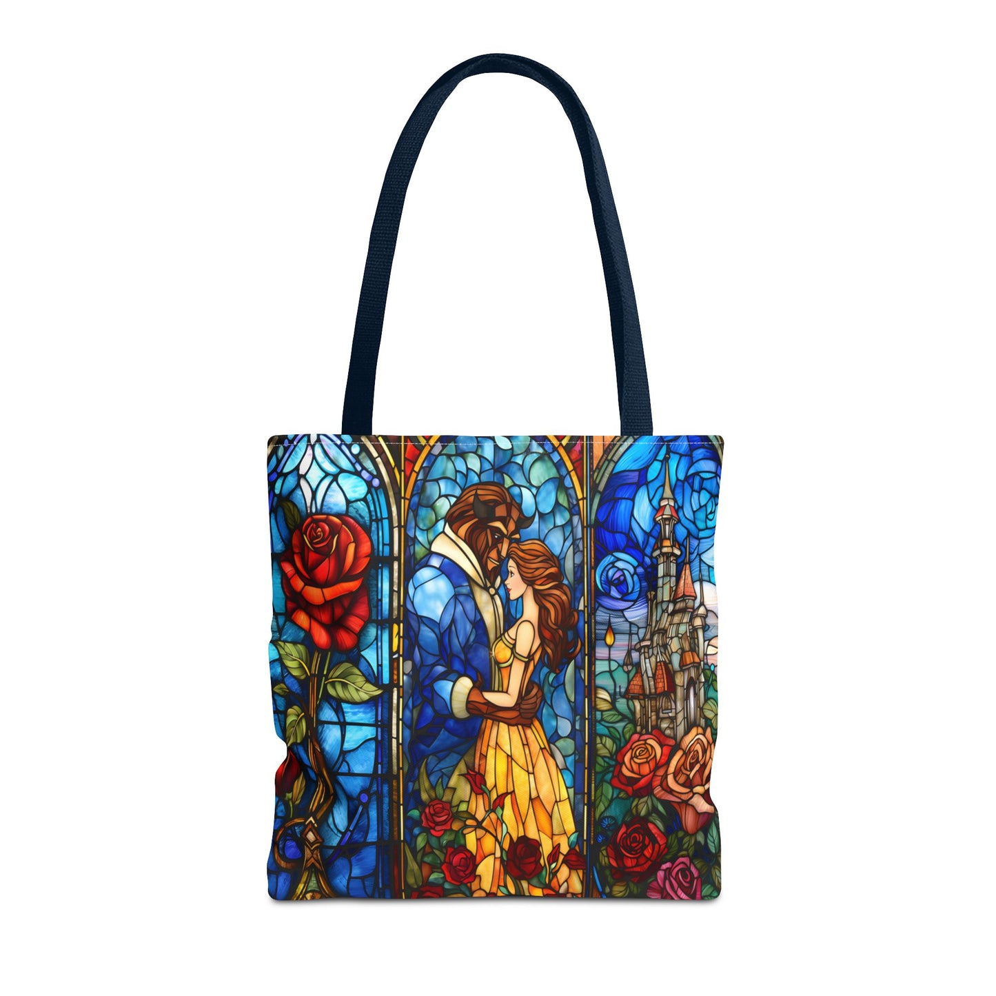 Beauty and the Beast Stained Glass Tote