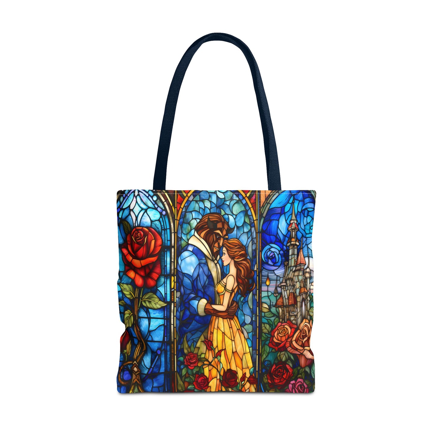 Beauty and the Beast Stained Glass Tote