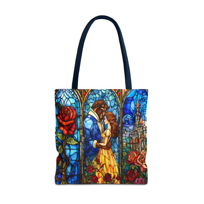 Beauty and the Beast Stained Glass Tote