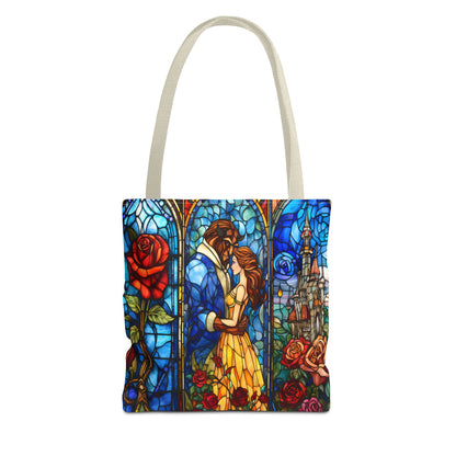 Beauty and the Beast Stained Glass Tote
