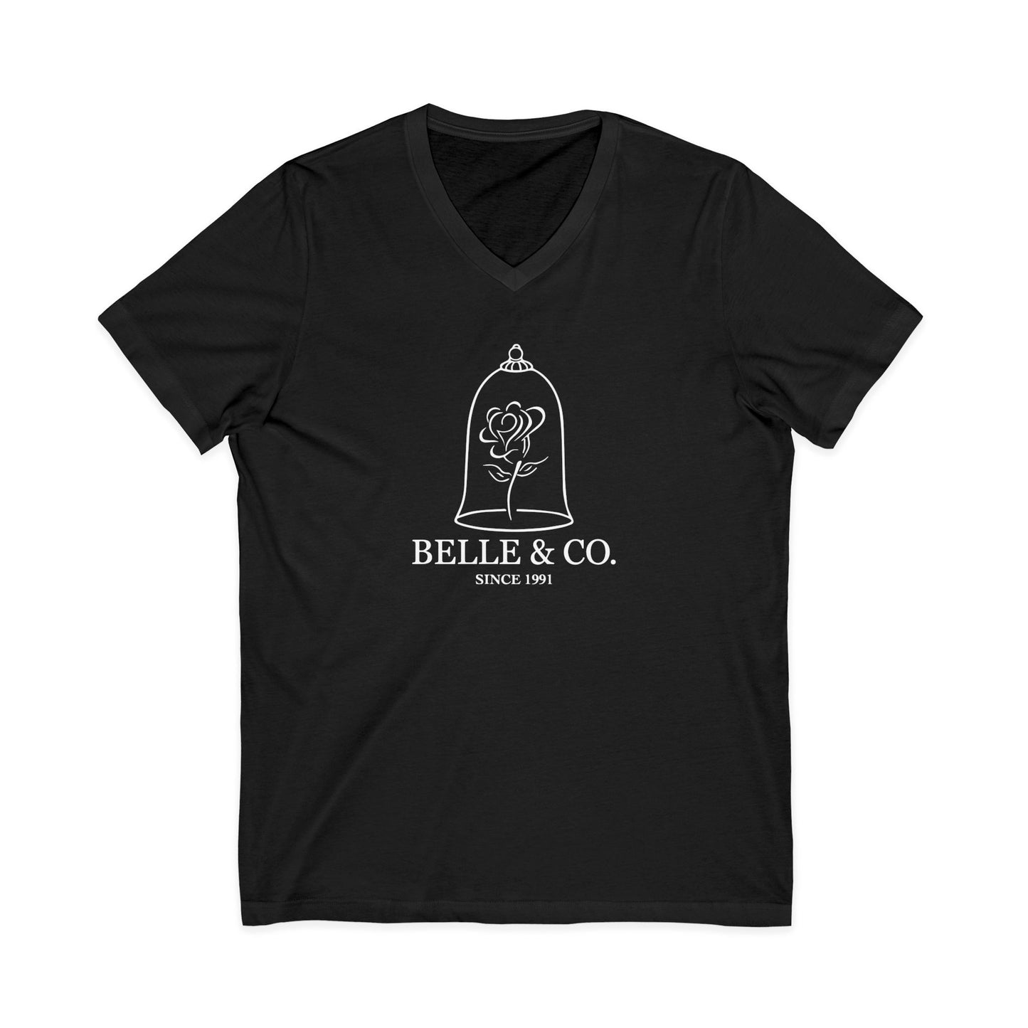 V-Neck Tee - Elegant Belle Princess Beauty and the Beast Shirt