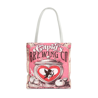 Cupid's Brewing Co Tote Bag - Distressed Vintage Design, Stylish & Practical Canvas Tote