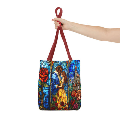 Beauty and the Beast Stained Glass Tote