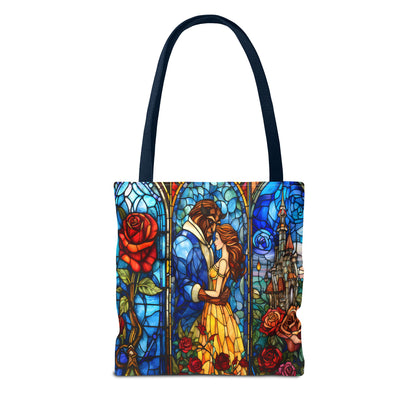 Beauty and the Beast Stained Glass Tote