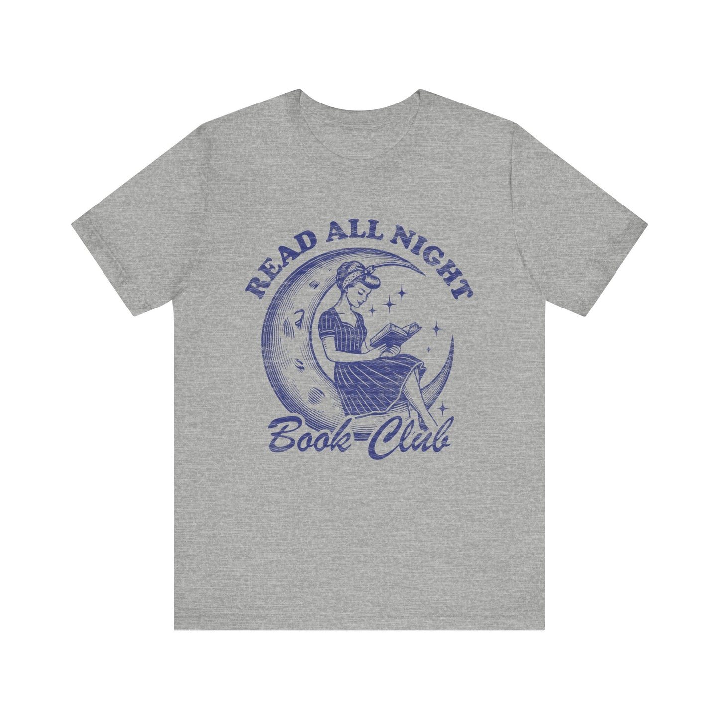 Read All Night Book Club Bookish T-shirt, Gift for Book Lovers