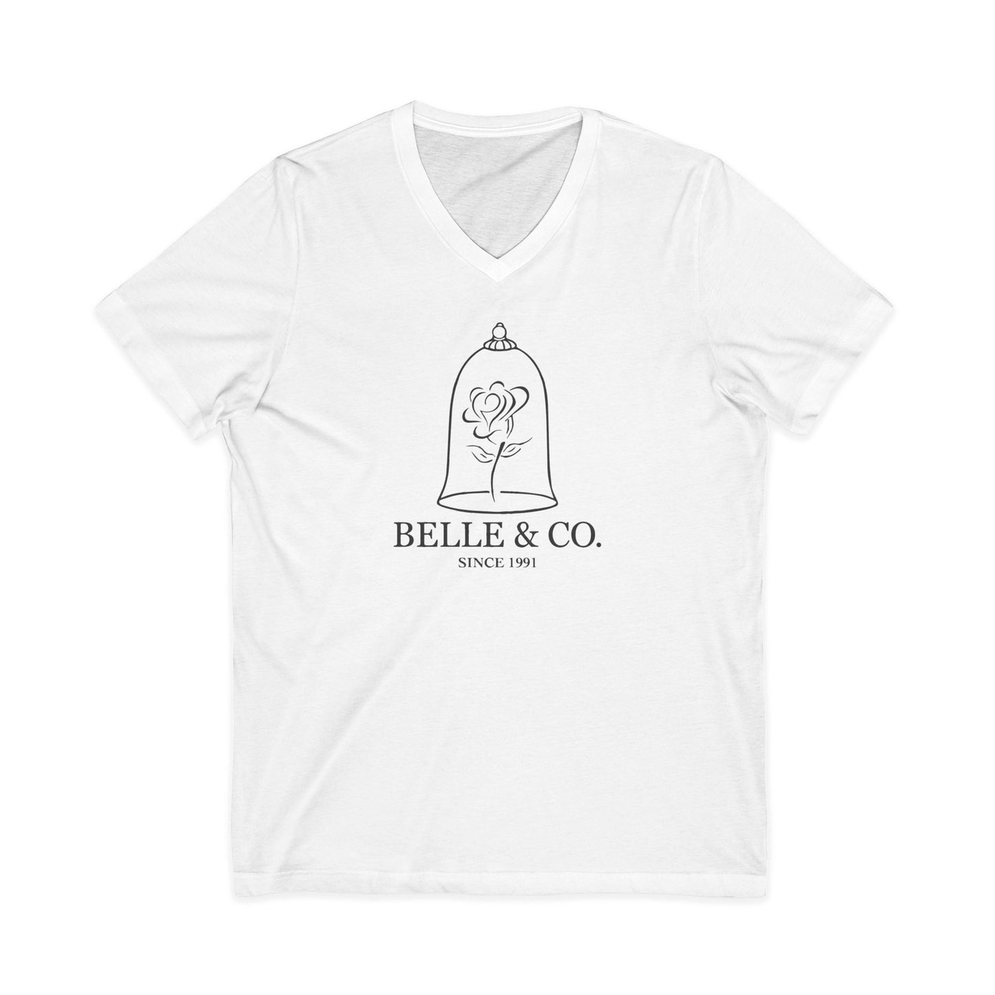 V-Neck Tee - Elegant Belle Princess Beauty and the Beast Shirt