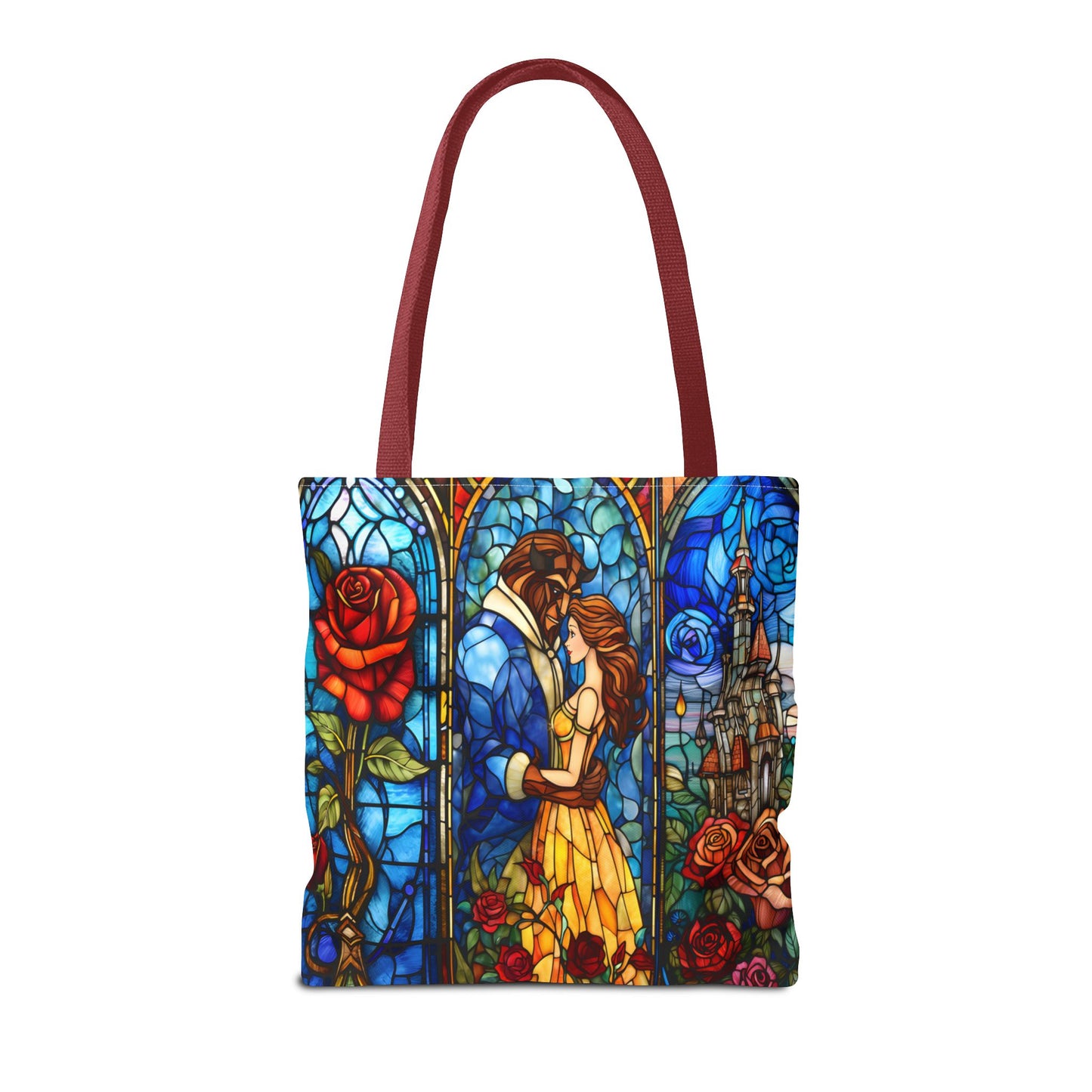 Beauty and the Beast Stained Glass Tote