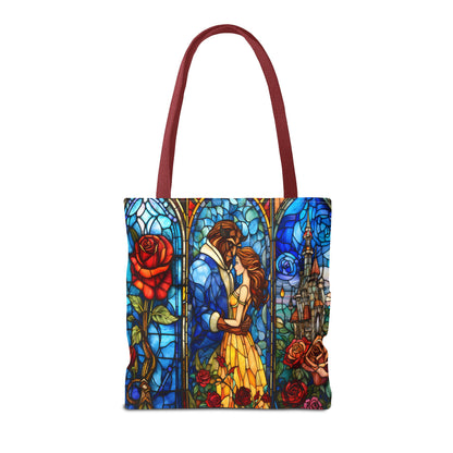 Beauty and the Beast Stained Glass Tote