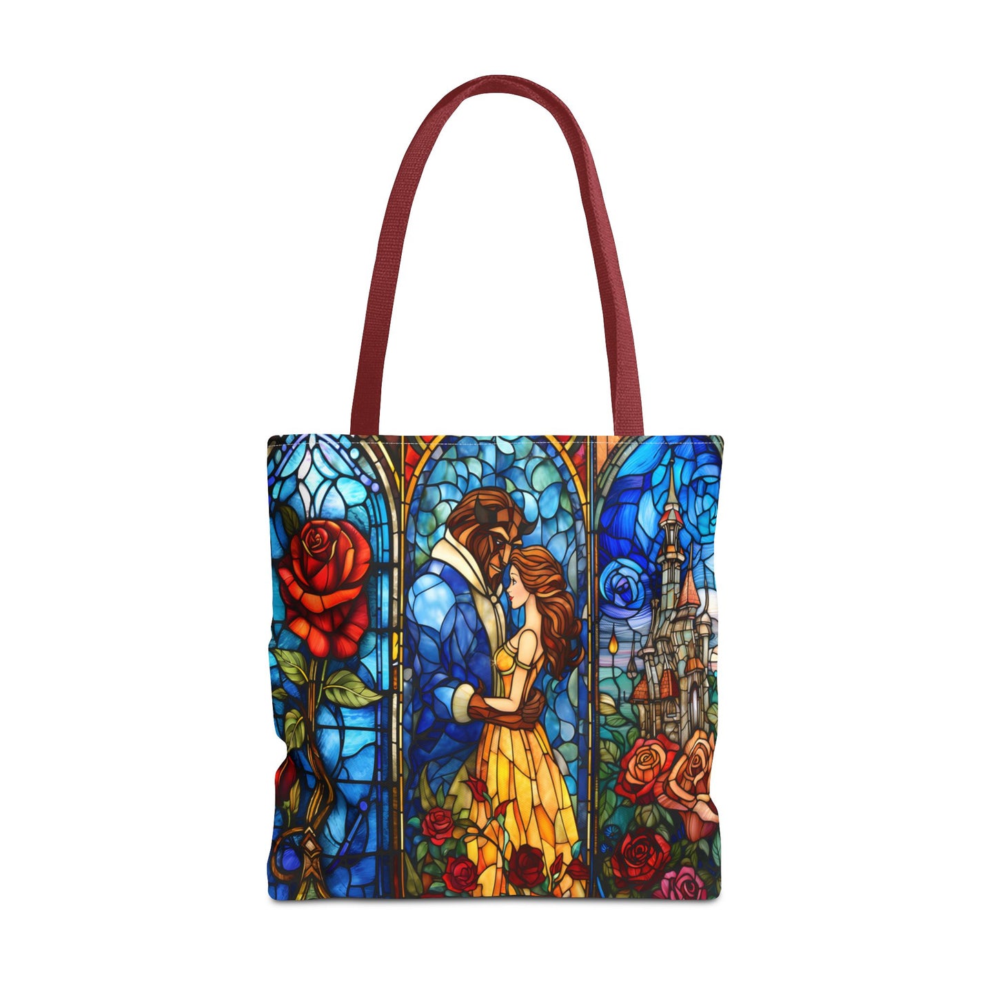 Beauty and the Beast Stained Glass Tote