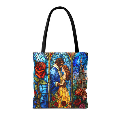 Beauty and the Beast Stained Glass Tote