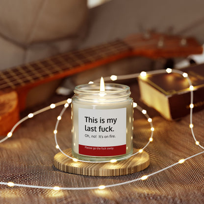 "This Is My Last Fuck” - 9 Available Scents Novelty Jar Candle (4oz/9oz)