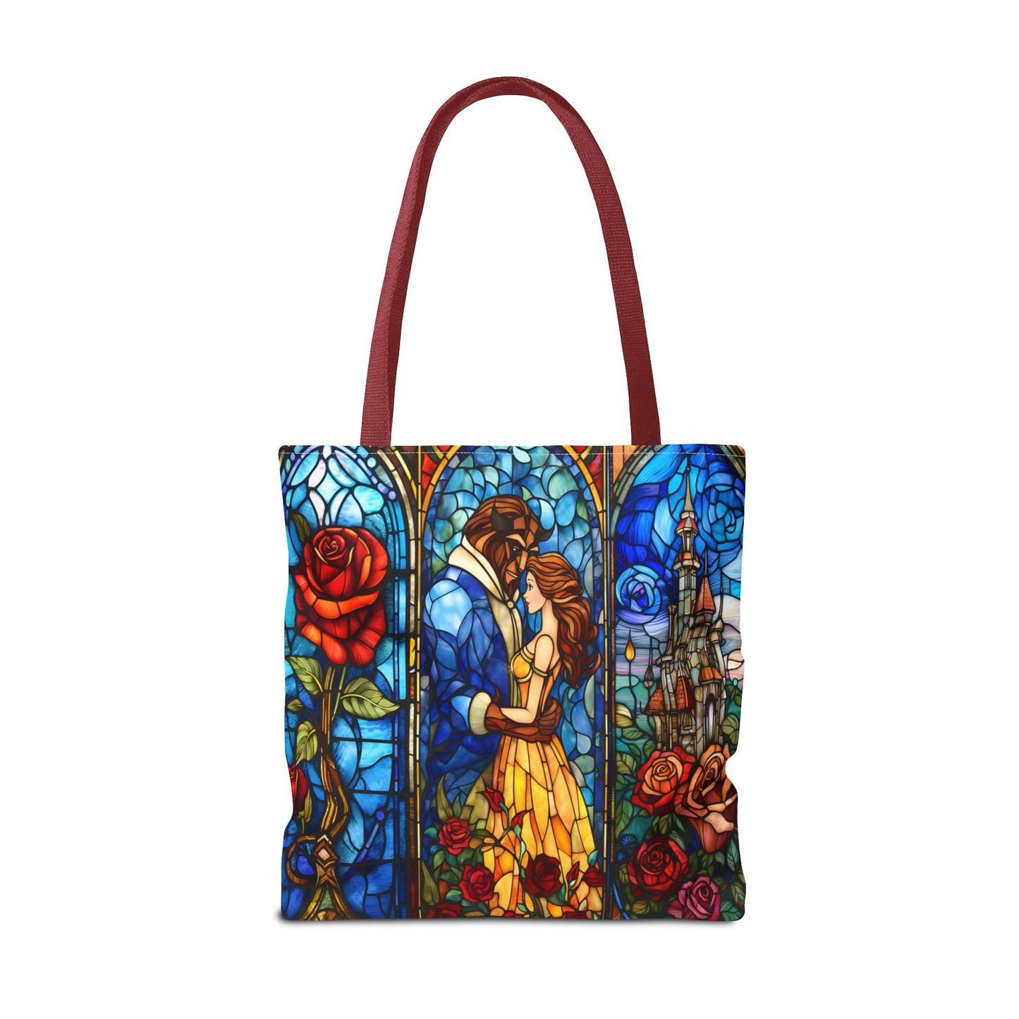 Beauty and the Beast Stained Glass Tote