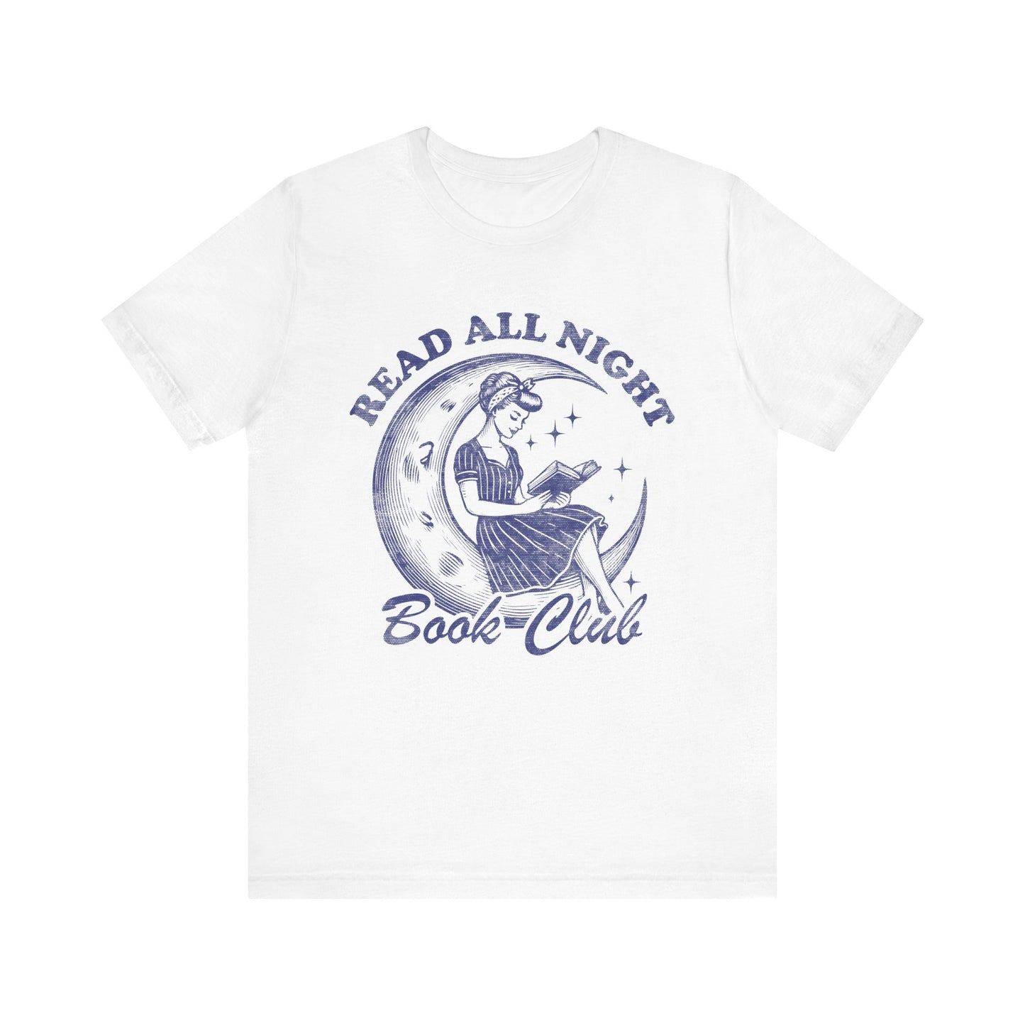 Read All Night Book Club Bookish T-shirt, Gift for Book Lovers