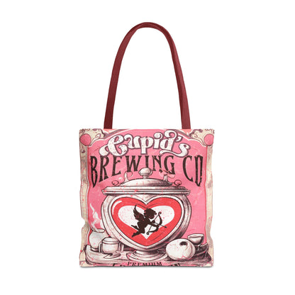 Cupid's Brewing Co Tote Bag - Distressed Vintage Design, Stylish & Practical Canvas Tote