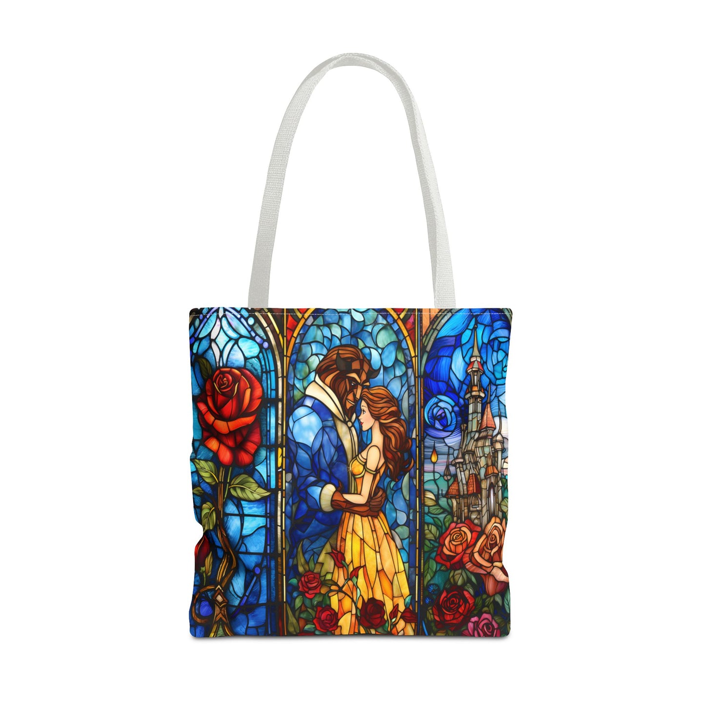Beauty and the Beast Stained Glass Tote