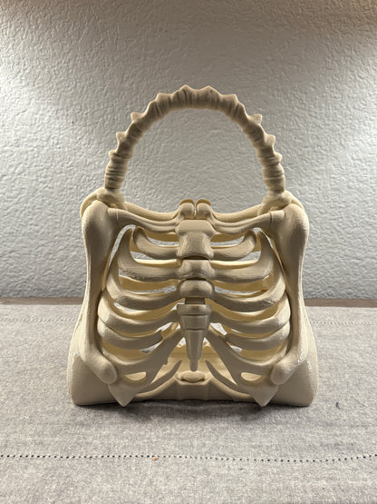 The Bone Bag - Halloween Spooky Purse | Ribcage Novelty Purse for Costume