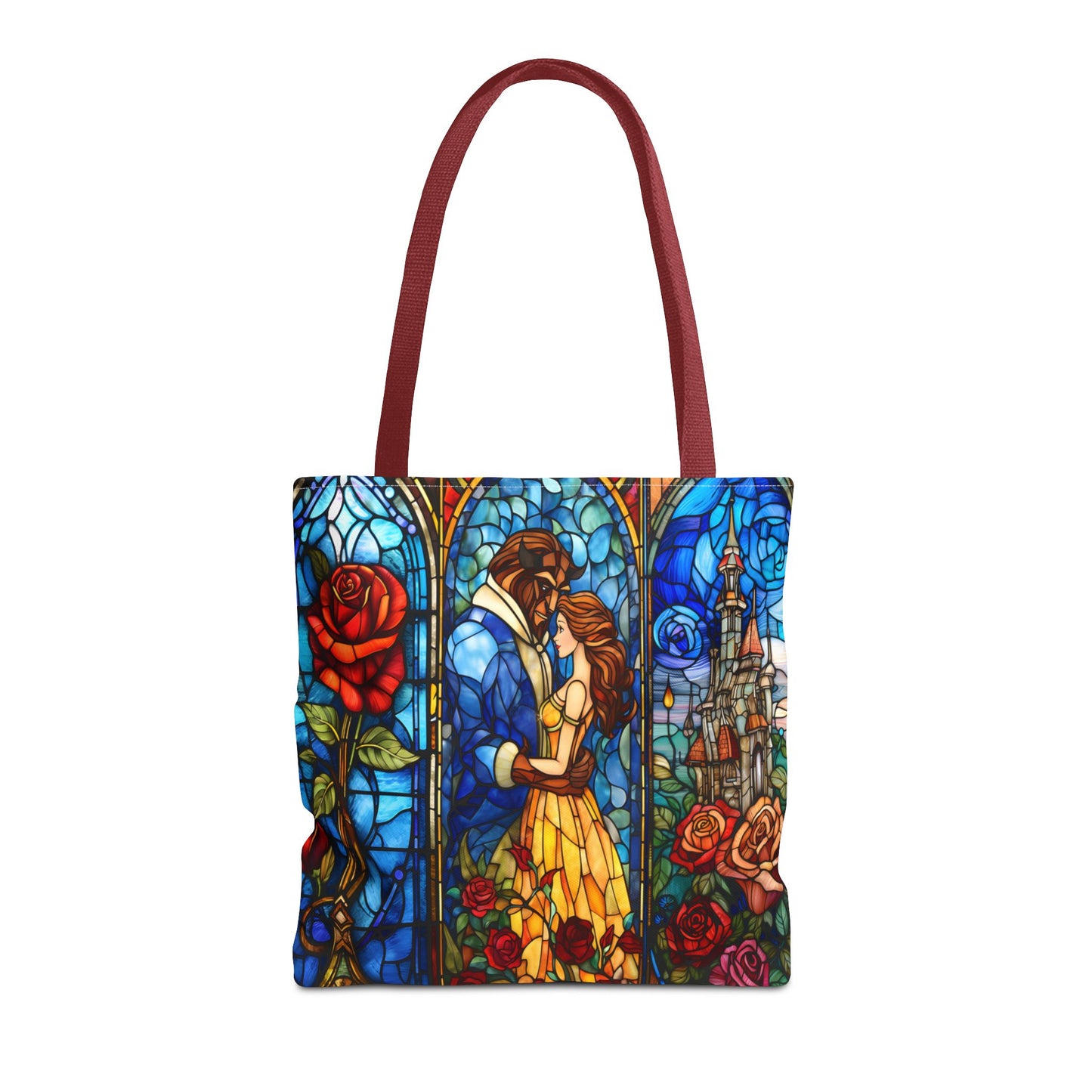 Beauty and the Beast Stained Glass Tote