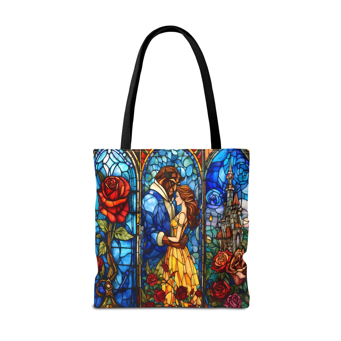 Beauty and the Beast Stained Glass Tote