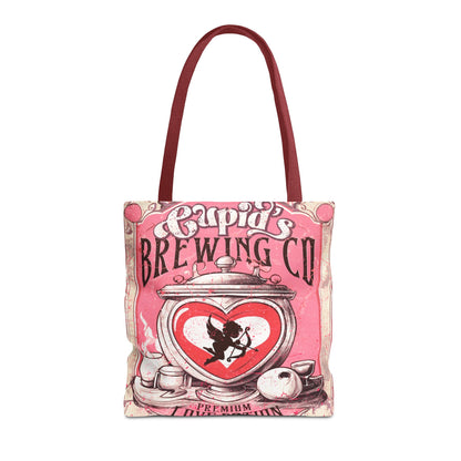 Cupid's Brewing Co Tote Bag - Distressed Vintage Design, Stylish & Practical Canvas Tote