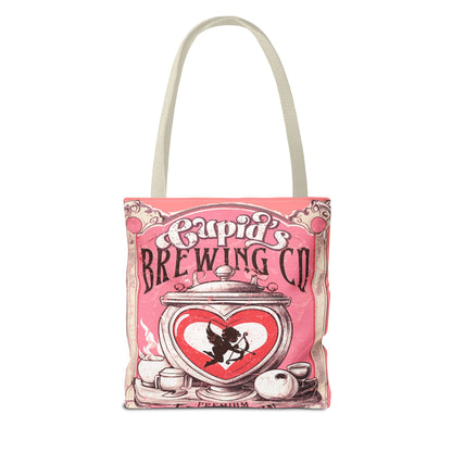 Cupid's Brewing Co Tote Bag - Distressed Vintage Design, Stylish & Practical Canvas Tote