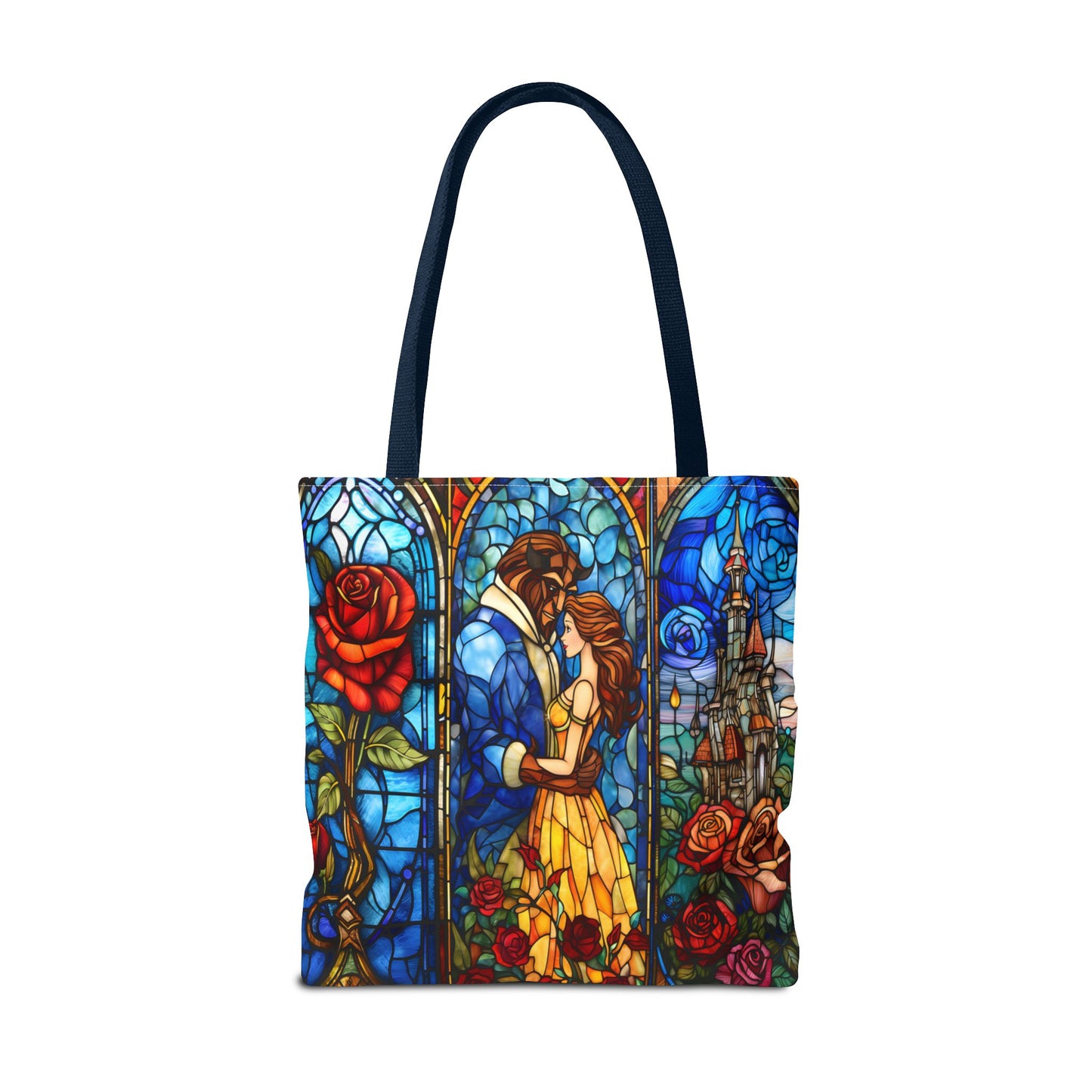 Beauty and the Beast Stained Glass Tote