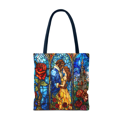 Beauty and the Beast Stained Glass Tote