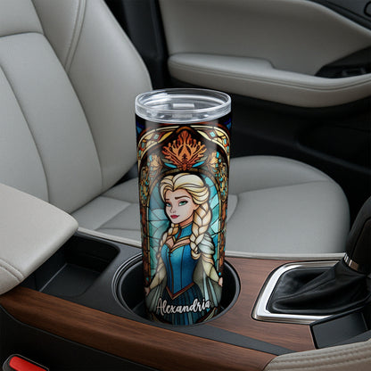 Elsa Tumbler - Stained Glass Portrait Edition
