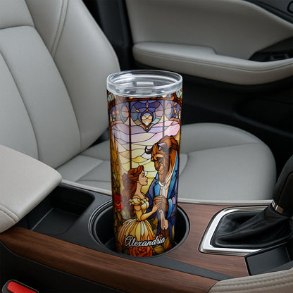 Belle and Beast - Stained Glass Tumbler