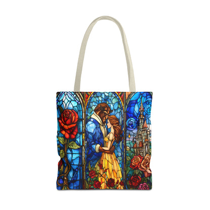 Beauty and the Beast Stained Glass Tote