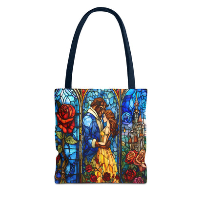 Beauty and the Beast Stained Glass Tote