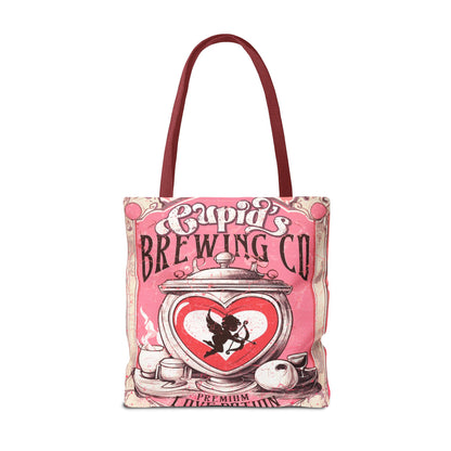 Cupid's Brewing Co Tote Bag - Distressed Vintage Design, Stylish & Practical Canvas Tote