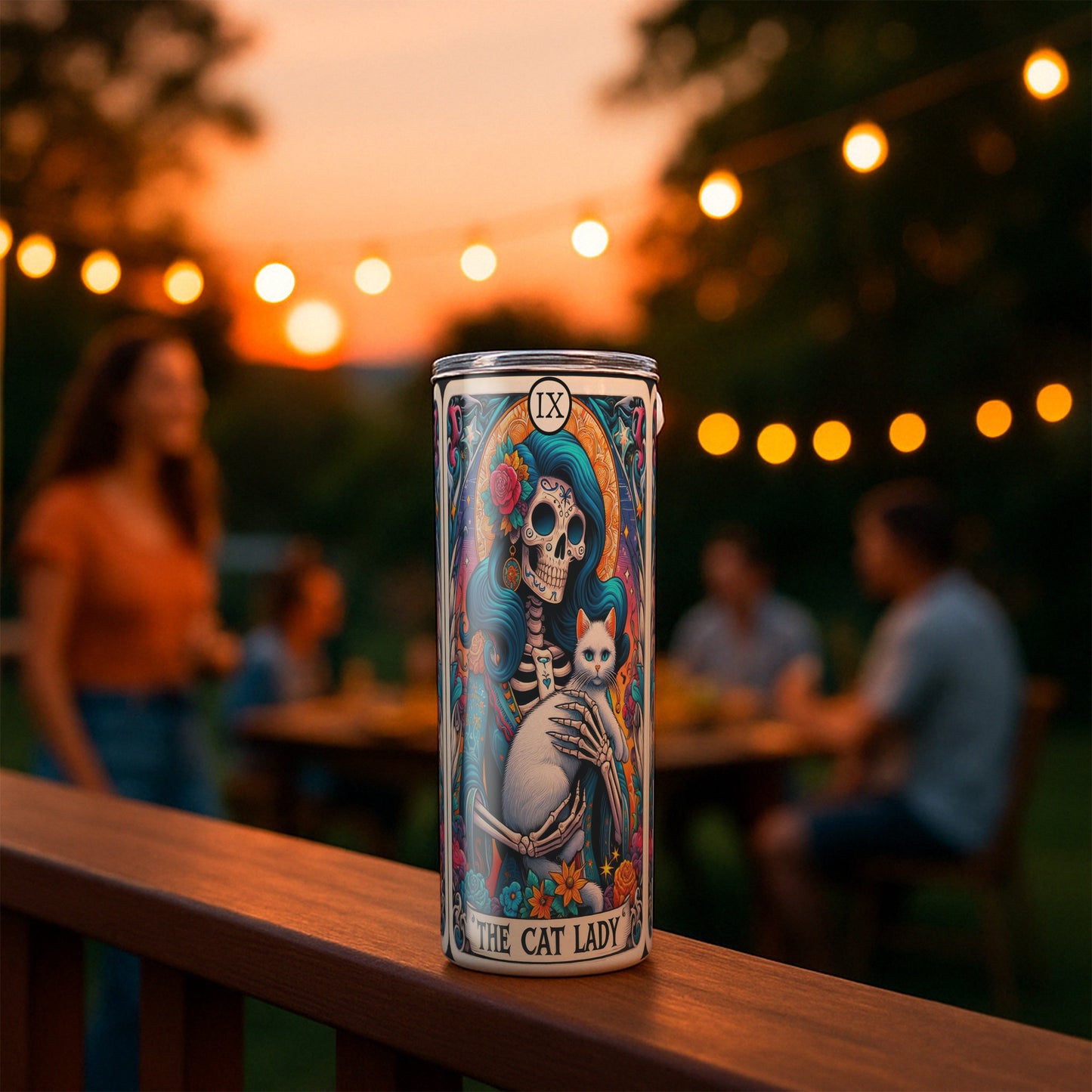 Crazy Cat Lady - Sarcastic Tarot Card Tumbler