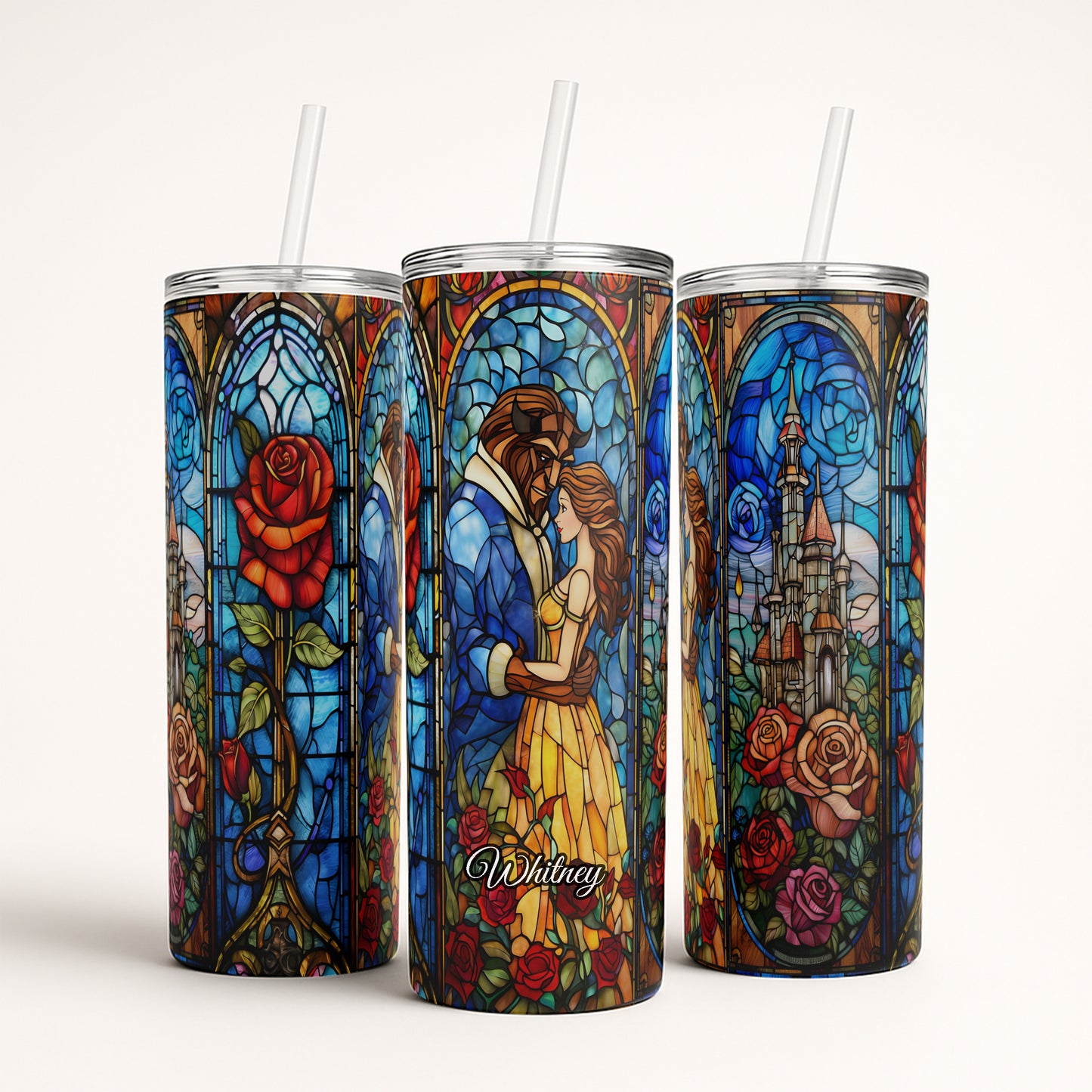 Beauty and the Beast - Stained Glass Classic