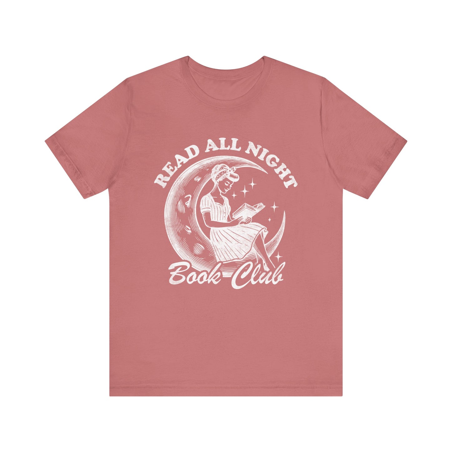Read All Night Book Club Bookish T-shirt, Gift for Book Lovers
