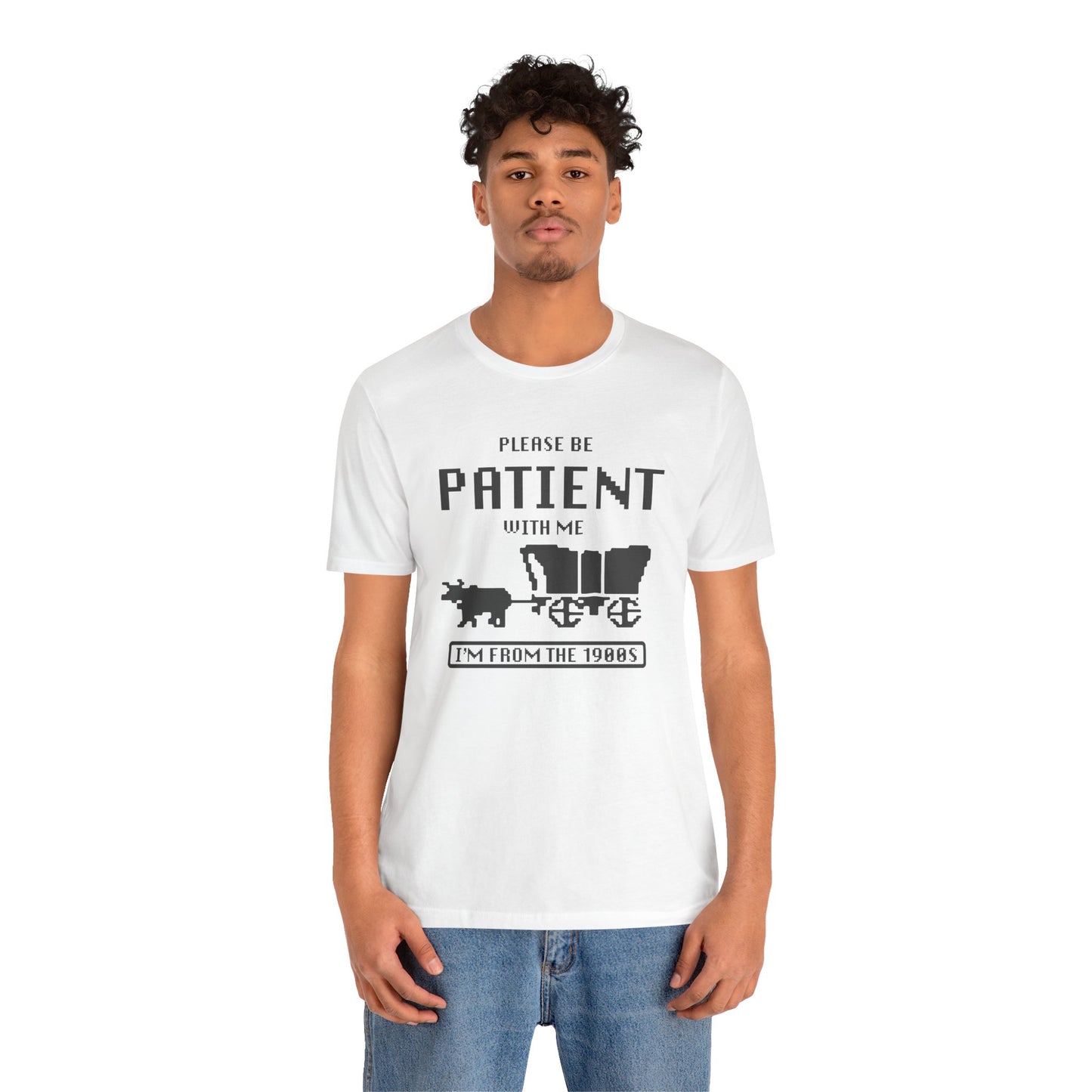 Please Be Patient with Me, I'm from the 1900s Retro Gamer Quote Tee, Vintage 1980s T-Shirt