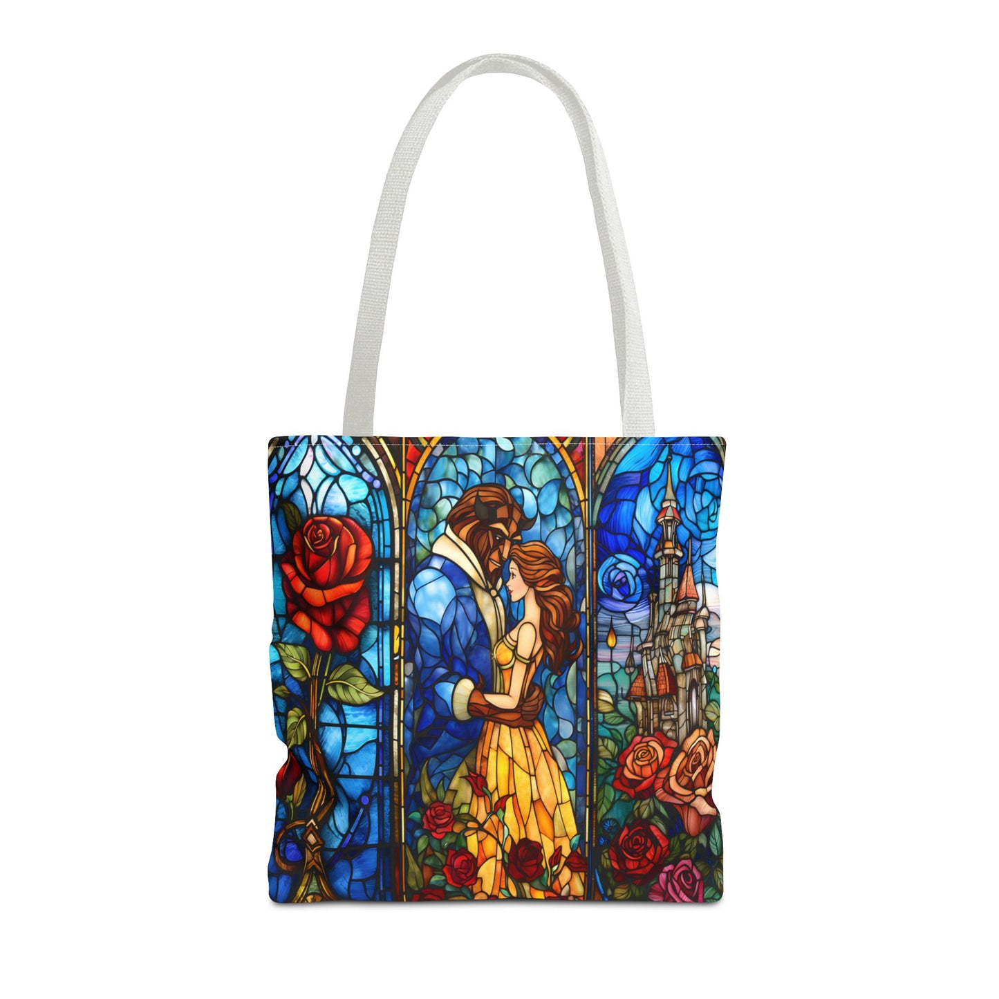 Beauty and the Beast Stained Glass Tote